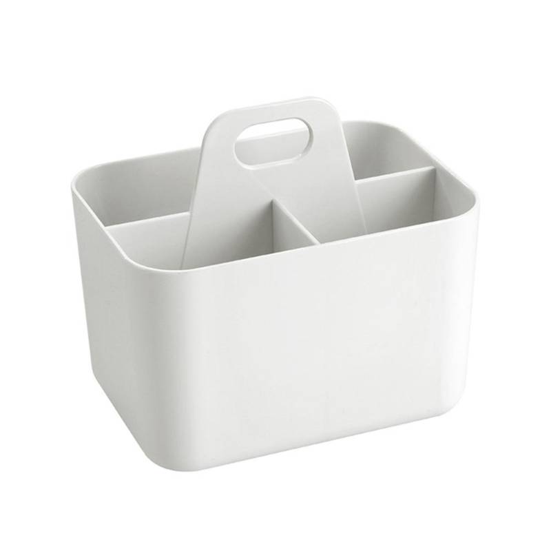 Duschablage mit Fächern Desktop-Organizer Unterteilter Dusch-Organizer Caddy Duschablage Tote weiß von Joom DACH