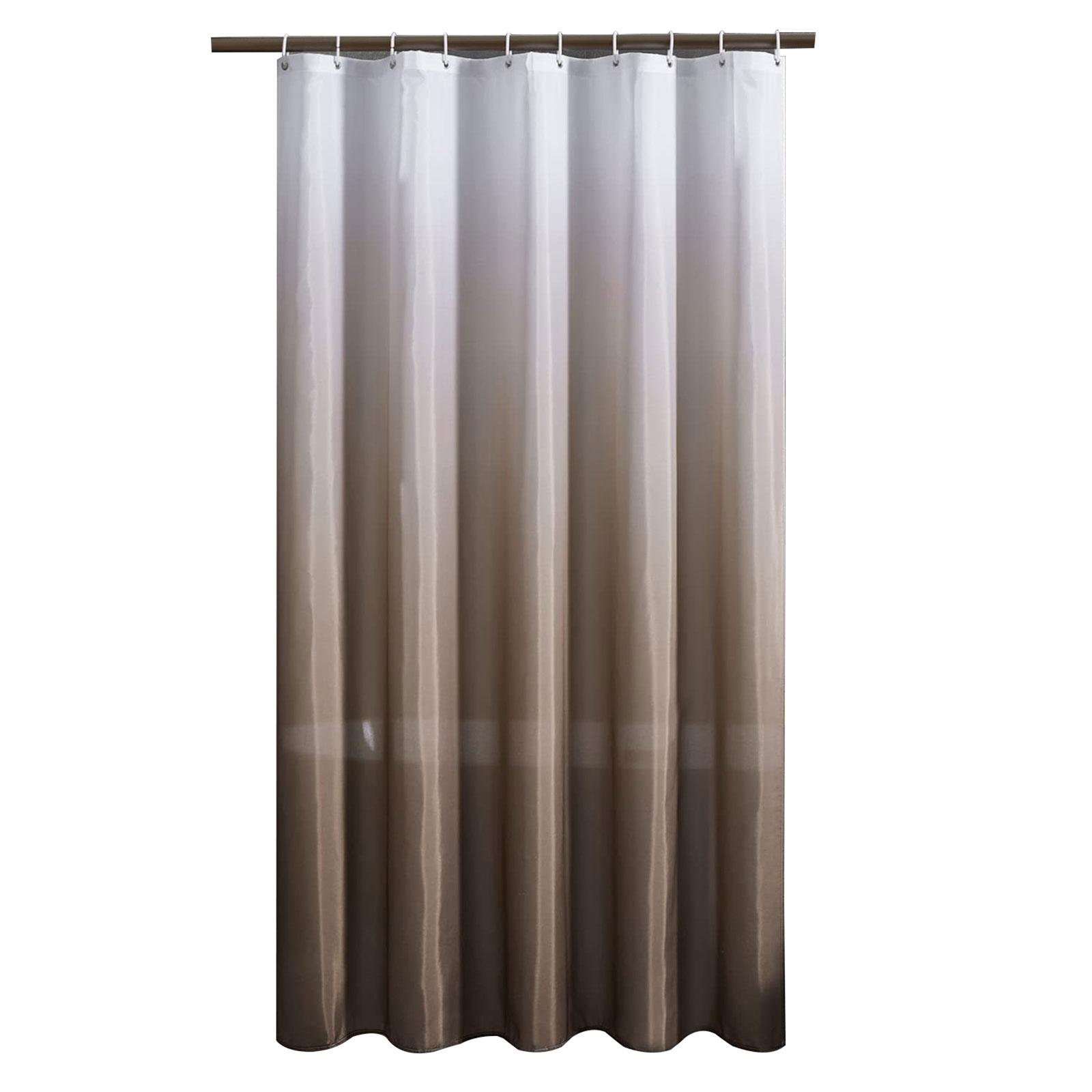 Duschvorhang mit Farbverlauf-Digitaldruck, wasserdichter Duschvorhang aus Polyestergewebe, für Badezimmer, Privatsphäre, 120 x 200 cm, 180 x 200 cm A kaffeebraun von Joom DACH