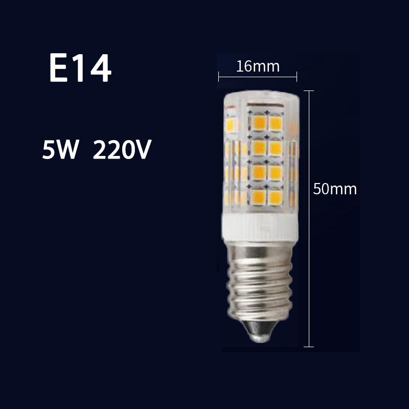 E14 LED Mini Lampe 3 W 5 W 7 W 9 W AC 220 V 230 V 240 V LED Maisbirne 360 ​​Abstrahlwinkel Ersetzen Halogen Kronleuchter Licht MYY E14-5W gelb von Joom DACH
