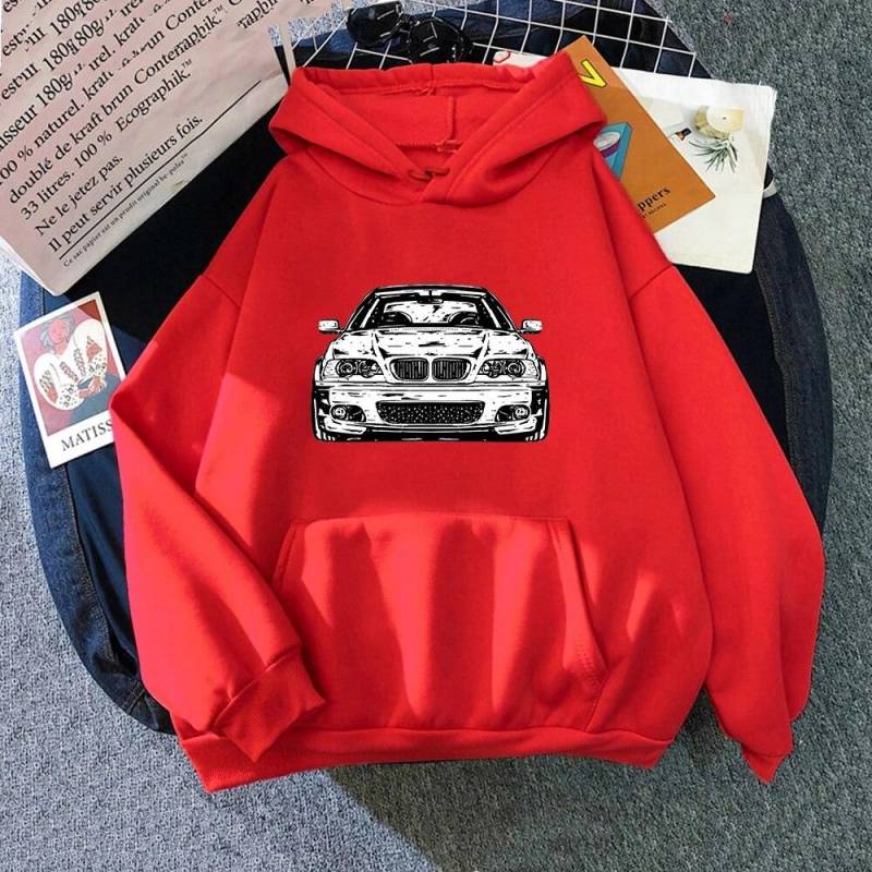 E46 Auto Hoodies Frühling/Herbst Frauen Tops Ästhetische Kleidung Mode Männer Sweatshirt Grafik Hoodie Harajuku Sudaderas M von Joom DACH