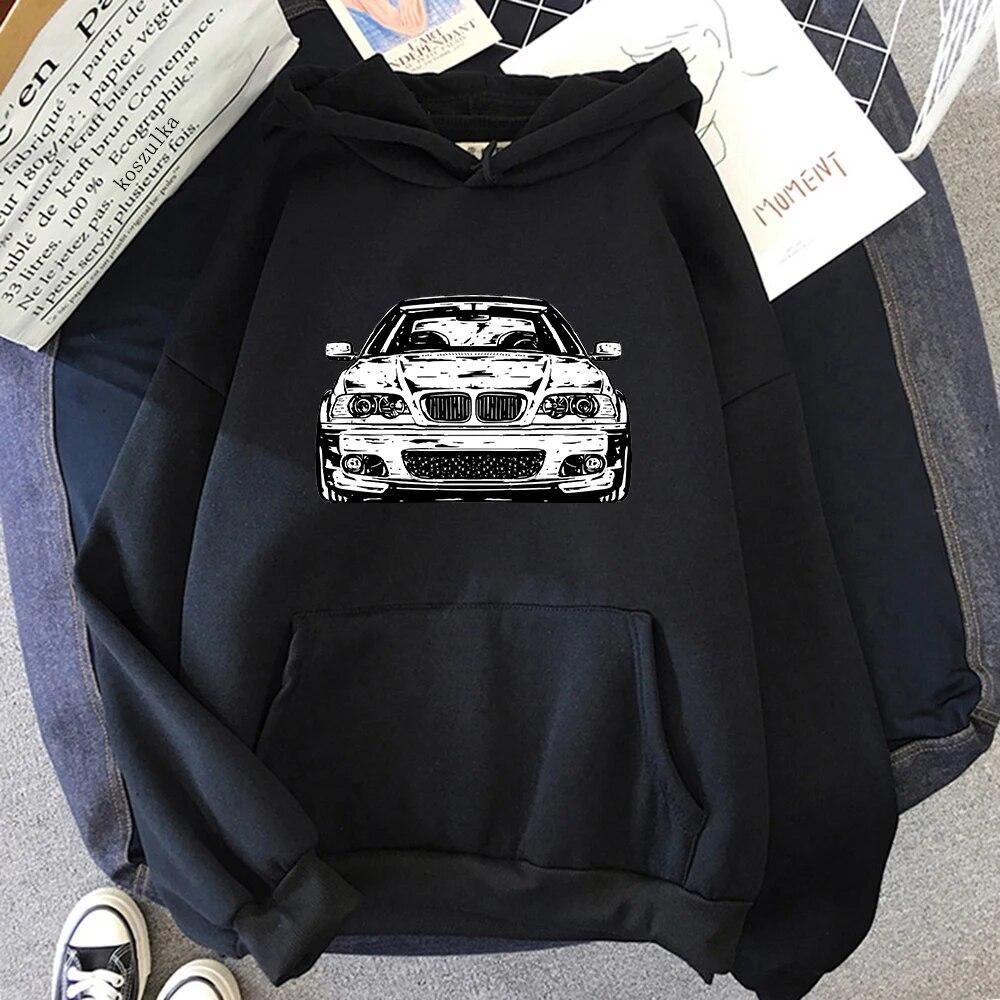 E46 Auto Hoodies Frühling/Herbst Frauen Tops Ästhetische Kleidung Mode Männer Sweatshirt Grafik Hoodie Harajuku Sudaderas M von Joom DACH