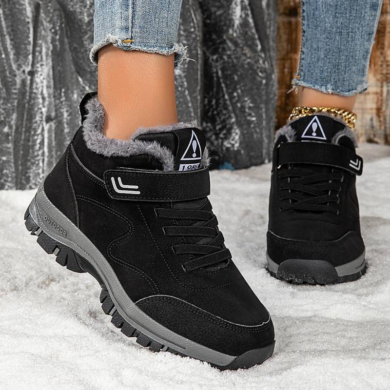 ELUVA Herren Winterstiefel Wasserdichte Schneestiefel Rutschfest Thermisch Outdoor Wanderschuhe für Herren Leicht Bequeme Warme Stiefel 47 schwarz von Joom DACH