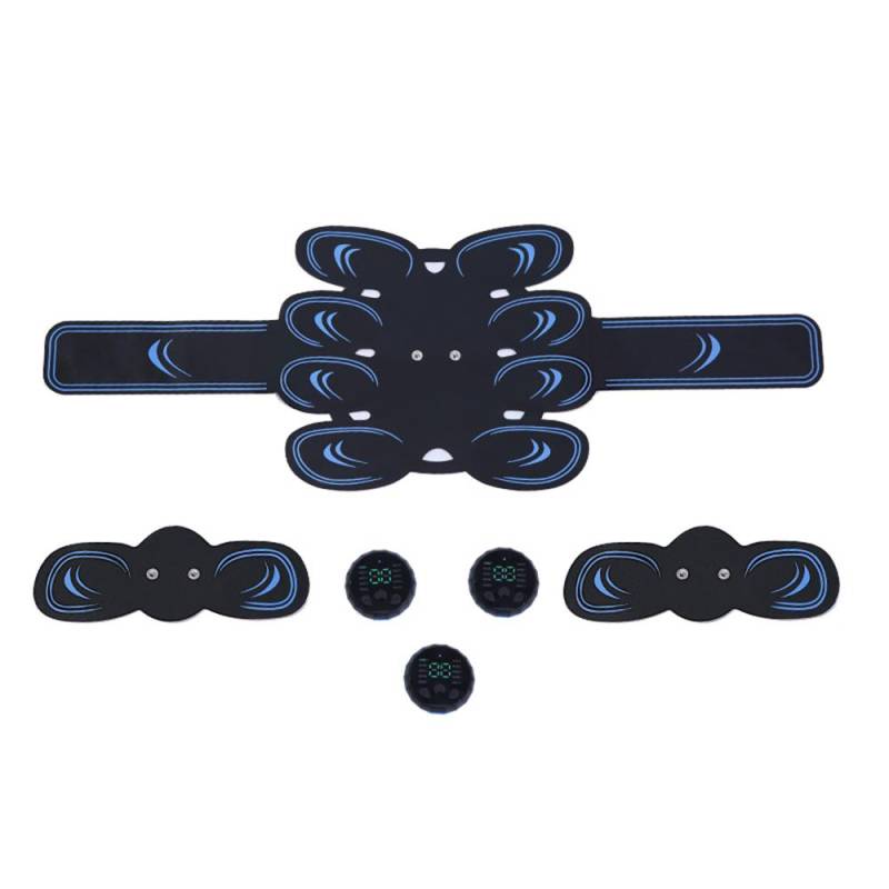 EMS Muskelstimulator Bauch Körper Abnehmen Gürtel Elektrische Smart ABS Trainer Arm Bein Taille Gewichtsverlust Fitness Vibrationsgürtel von Joom DACH