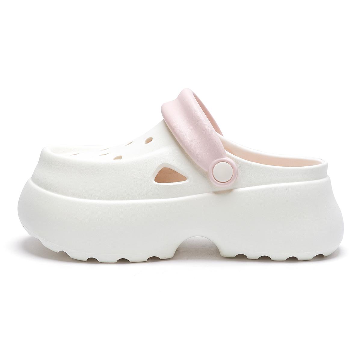 EVA Damen Lochschuhe Erhöhte Dicke Sohle Outdoor Hausschuhe Einfache Bequeme Outdoor Hausschuhe 37-38 von Joom DACH