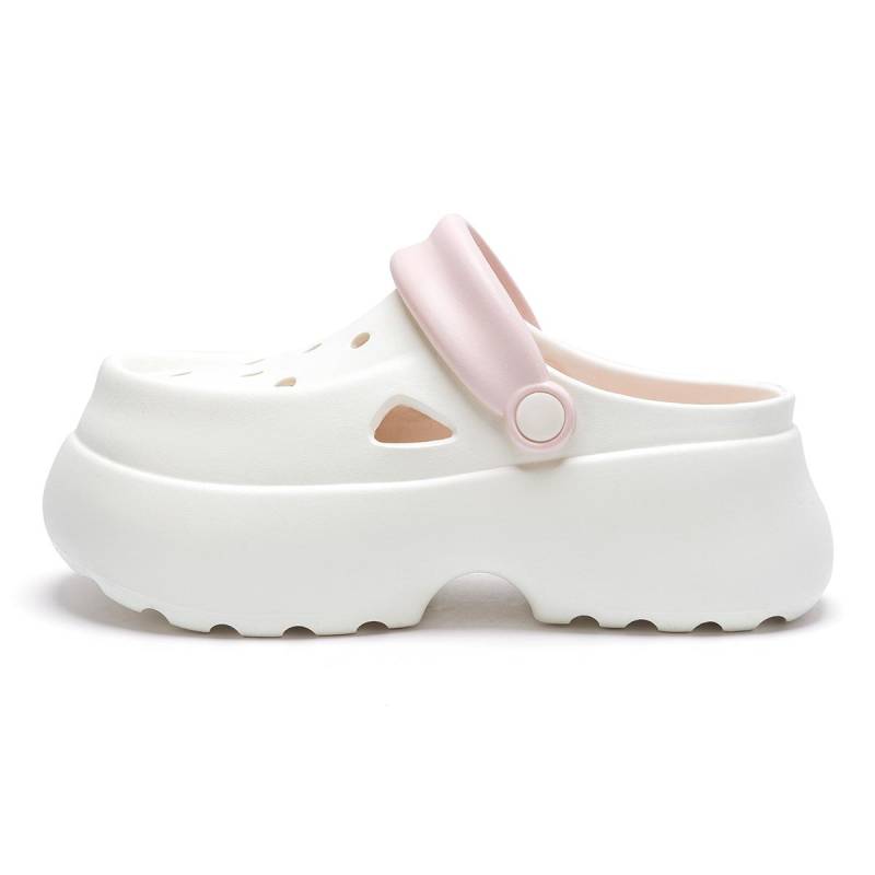 EVA Damen Lochschuhe Erhöhte Dicke Sohle Outdoor Hausschuhe Einfache Bequeme Outdoor Hausschuhe 37-38 von Joom DACH