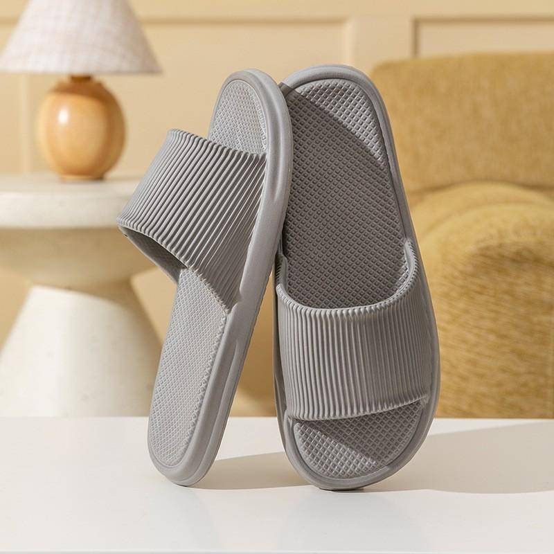 EVA Hausschuhe für Damen, Indoor Badezimmer zum Duschen, Geruchsfreie Füße, Sommer High-End Feeling Hausschuhe für Herren, Rutschfest für den Heimgebrauch 44-45 graue von Joom DACH
