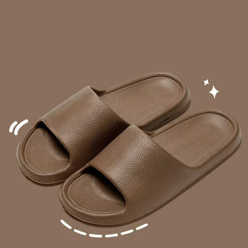 EVA Herren Sandalen Flip Flops Herren Hausschuhe Einfarbig Einfache rutschfeste Weiche Sohle Bequeme Duschpantoffeln Outdoor Paar Schuhe 40-41 von Joom DACH