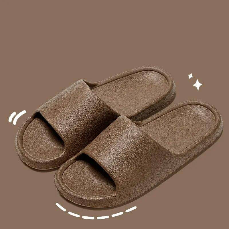 EVA Herren Sandalen Flip Flops Herren Hausschuhe Einfarbig Einfache rutschfeste Weiche Sohle Bequeme Duschpantoffeln Outdoor Paar Schuhe 40-41 von Joom DACH