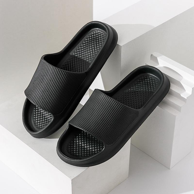 EVA Home Hausschuhe Männer und Frauen Bad rutschfeste Sandalen Sommer Deodorant Paar Flip-Flops Haushalt weichen Boden Hausschuhe Männer Outdoor Hausschuhe 42-43 schwarz von Joom DACH