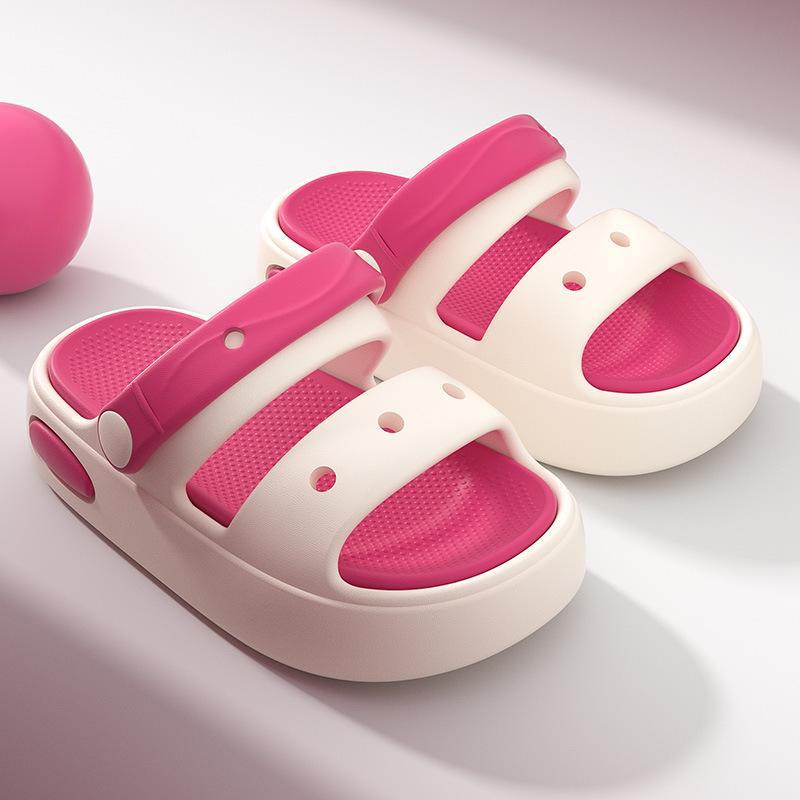 EVA Sommer Kindersandalen & Hausschuhe für Jungen und Mädchen - Weiche, leichte Kinder-Strandschuhe 28-29 rose rot von Joom DACH