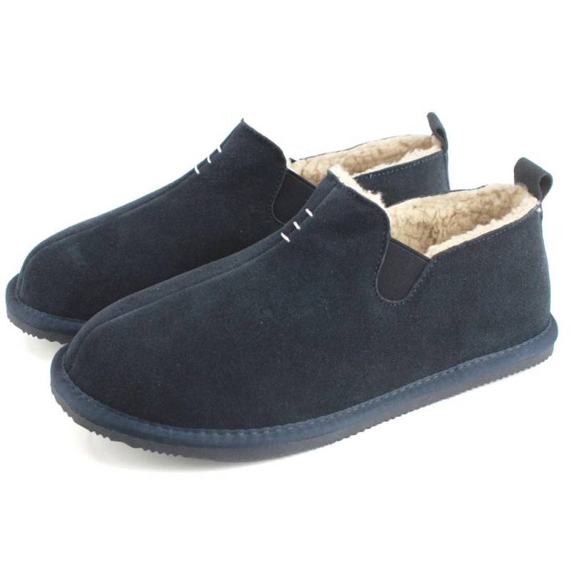 Eastern Counties Leather Herren David Wildleder Slipper mit harter Sohle 7 UK dunkelblau von Joom DACH