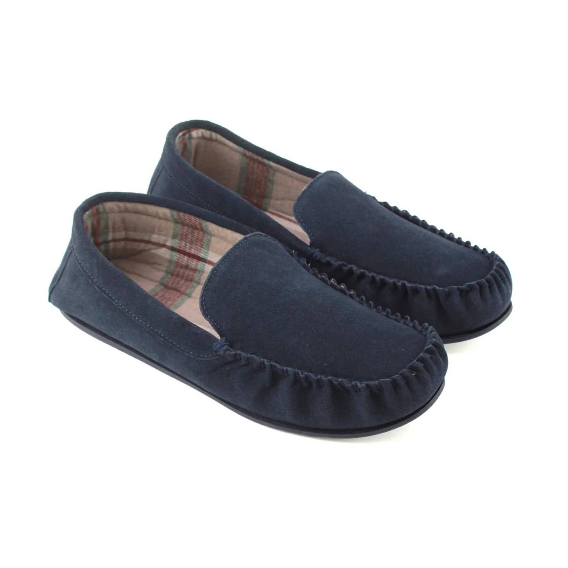 Eastern Counties Leder-Harris-Wildleder-Loafer für Herren 8 UK dunkelblau von Joom DACH