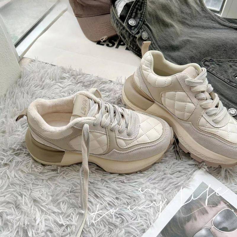 Echtes Leder Cortez Damenschuhe Papa Schuhe Frühjahr Neue Plattform Freizeitschuhe Damen Sportschuhe Mode 40 von Joom DACH