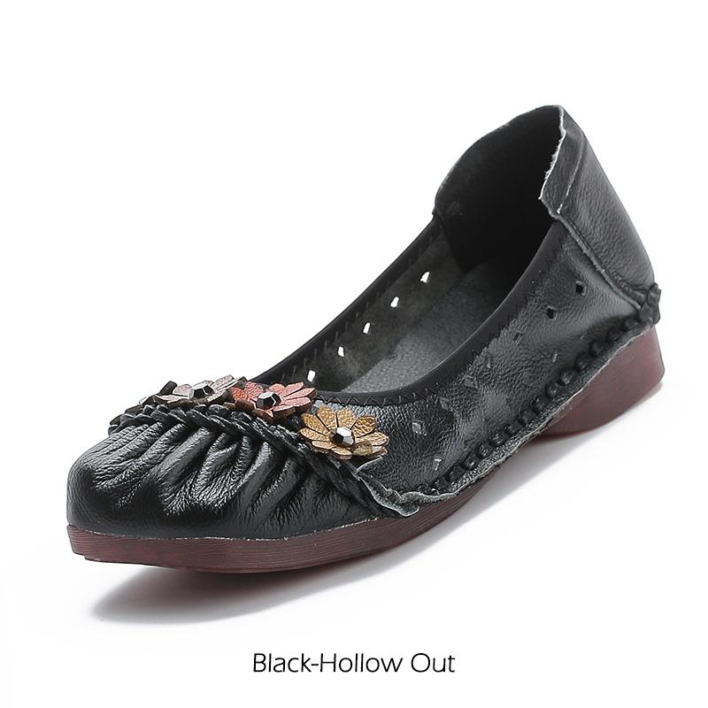 Echtes Leder Frauen Schuhe Casual Luxus Marke Damen Loafer Mokassins Weiche Atmungsaktive Slip auf Weibliche Boot Schuhe Plus Größe 40 von Joom DACH