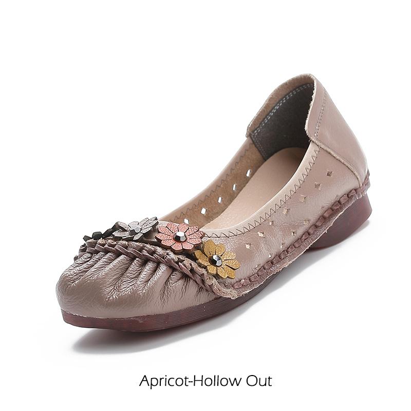 Echtes Leder Frauen Schuhe Casual Luxus Marke Damen Loafer Mokassins Weiche Atmungsaktive Slip auf Weibliche Boot Schuhe Plus Größe 40 von Joom DACH