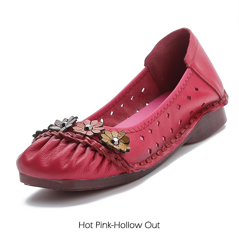 Echtes Leder Frauen Schuhe Casual Luxus Marke Damen Loafer Mokassins Weiche Atmungsaktive Slip auf Weibliche Boot Schuhe Plus Größe 42 von Joom DACH