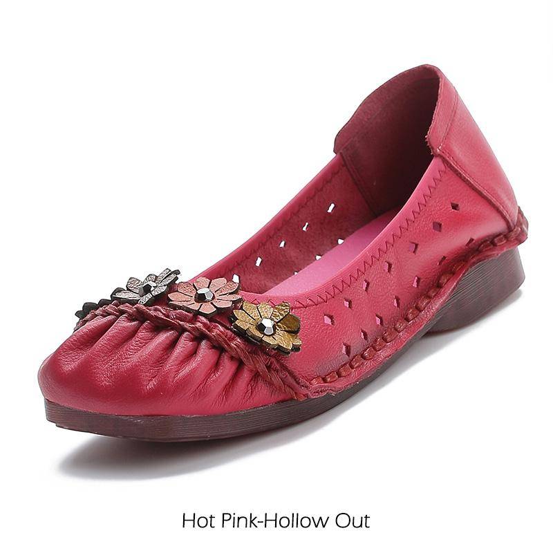 Echtes Leder Frauen Schuhe Casual Luxus Marke Damen Loafer Mokassins Weiche Atmungsaktive Slip auf Weibliche Boot Schuhe Plus Größe 42 von Joom DACH