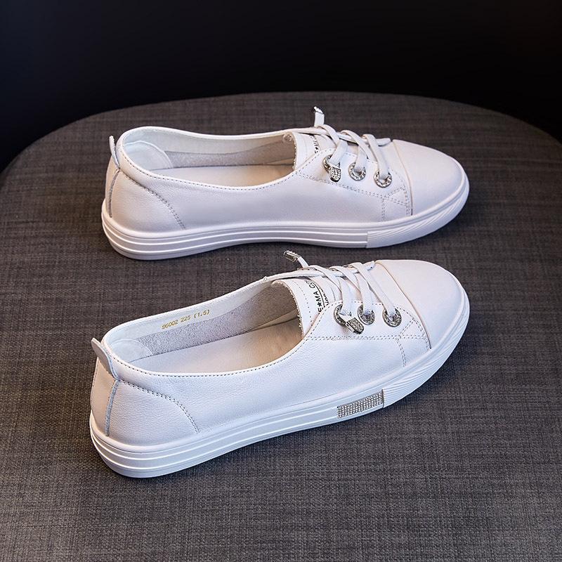 Echtes Leder Kleine Weiße Schuhe frauen Schuhe Sommer Neue Atmungsaktive Schuhe Dünne Abschnitt Turnschuhe Alle-spiel Explosive Sport Weiß schuhe 37 weiß von Joom DACH