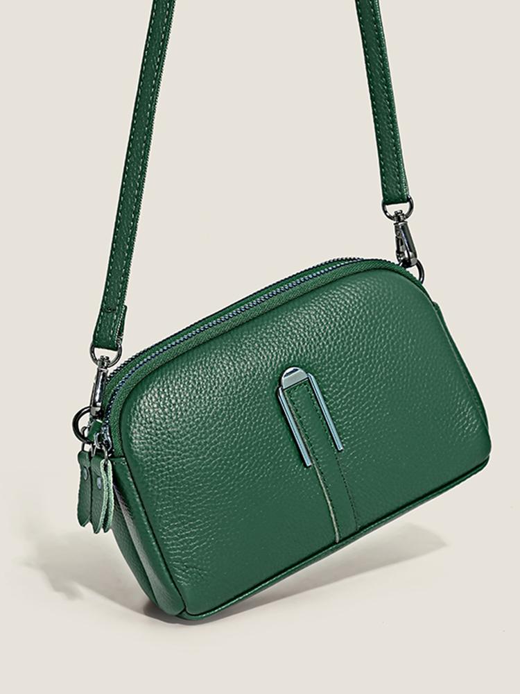 Echtes Leder Tasche Luxus frauen Handtaschen Tasche für Frau 2022 Weibliche Kupplung Telefon Taschen Schulter Tasche Umhängetasche Messenger Pack 19cm6cm13cm grün von Joom DACH