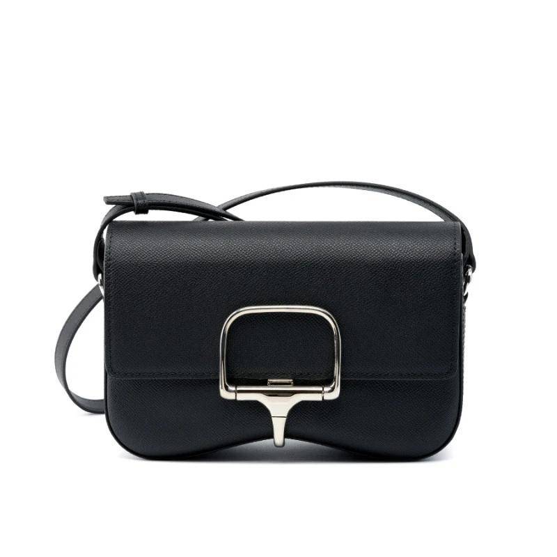 Echtes Leder Tasche für Frauen Kleine Schulter Umhängetaschen Palm Print Designer Weibliche Handtaschen Trend Mode von Joom DACH