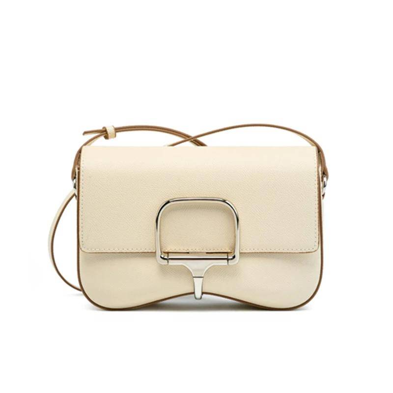 Echtes Leder Tasche für Frauen Kleine Schulter Umhängetaschen Palm Print Designer Weibliche Handtaschen Trend Mode von Joom DACH