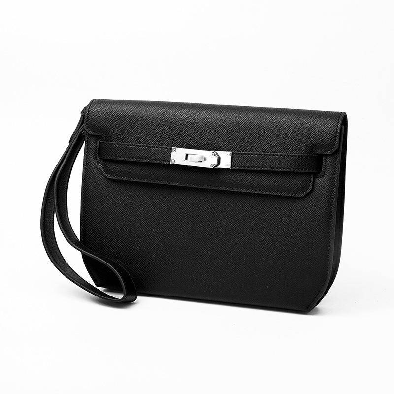 Echtes Leder Vintage Damen Tasche Premium Sense All-in-One Unterarm Pendler Messenger Bag Große Kapazität Schulter Umhängetasche schwarz von Joom DACH