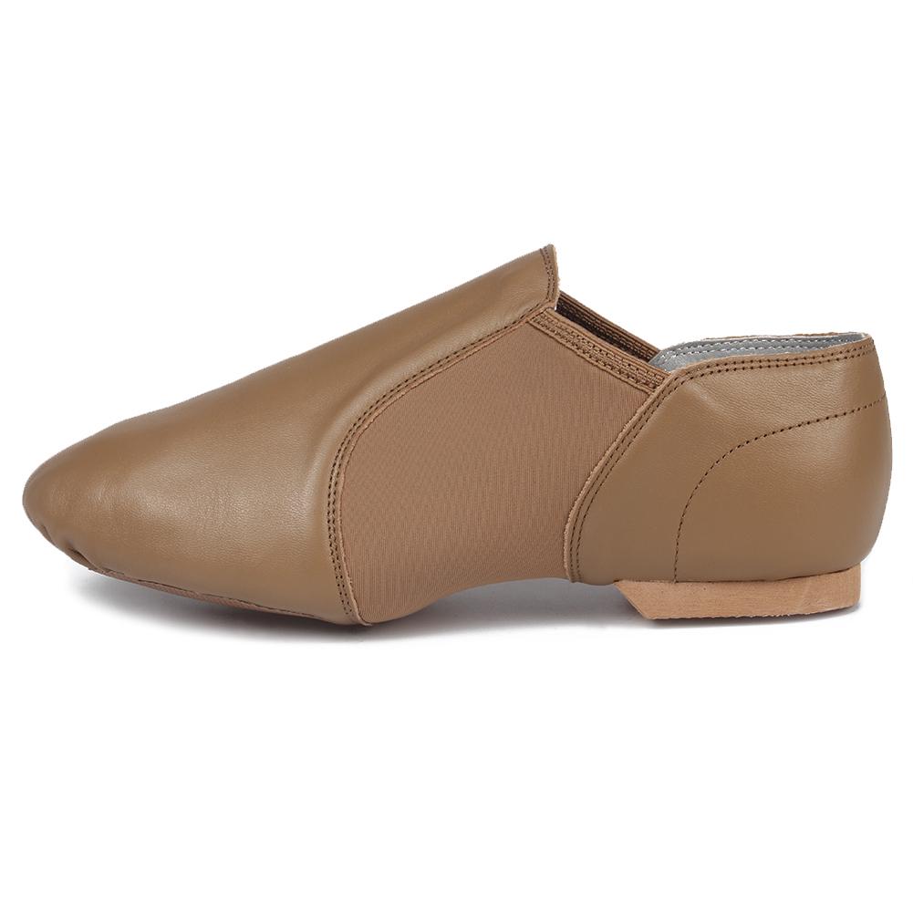 Echtleder-Jazz-Tanzschuhe für Damen und Mädchen, professionelle Ballettschuhe 44 beige von Joom DACH