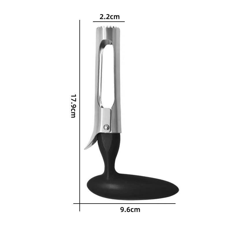 Edelstahl Apfelentkerner Obstkern Entferner Birne Apfelentkerner Seeder Slicer Messer Langlebige Küchenhelfer Gemüsewerkzeuge schwarz von Joom DACH