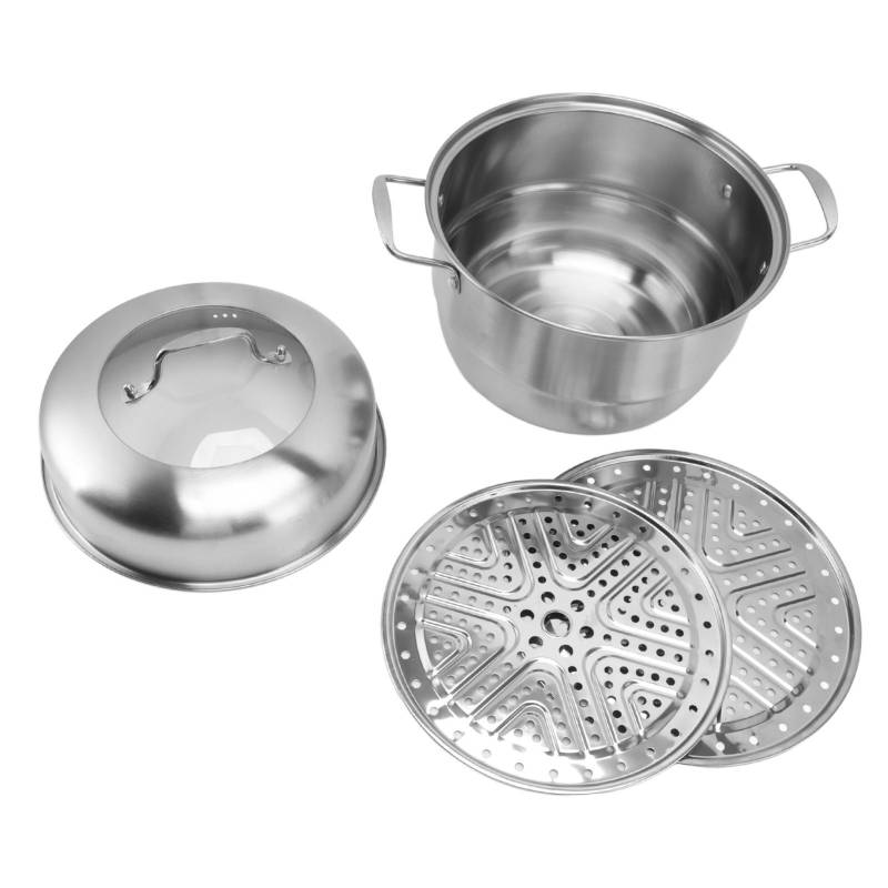 Edelstahl Dampf Topf mit Griffen Auf Beiden Seiten Multi Schicht Dicken Dampf Topf Kochgeschirr Topf mit L(for 6.5-9kg) von Joom DACH