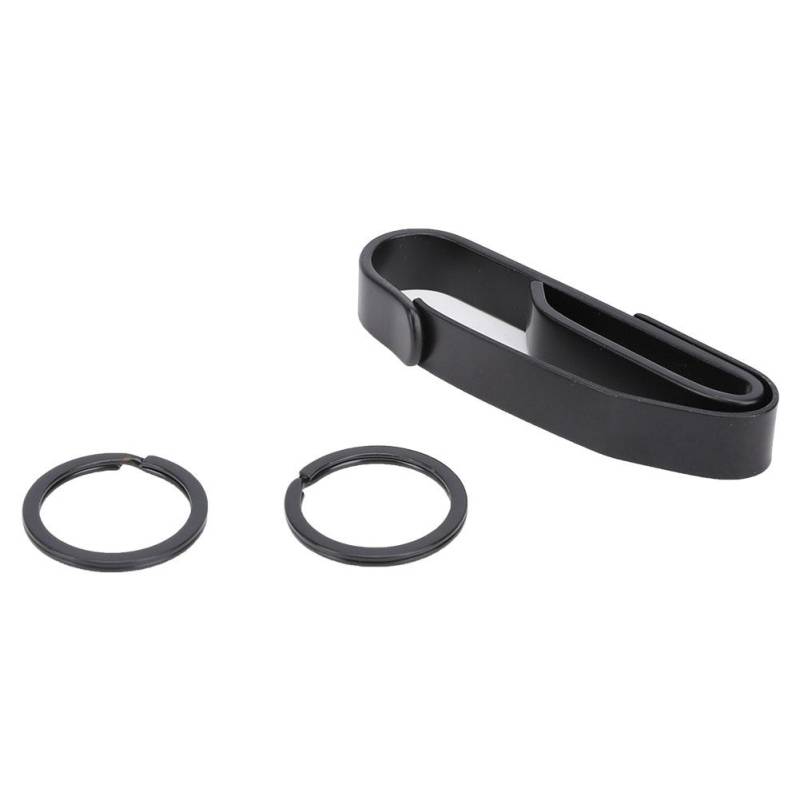 Edelstahl Gürtelschnalle Outdoor Hängeschnalle Camping ReiseausrüstungSchwarz, mit 30mm Schlüssel von Joom DACH