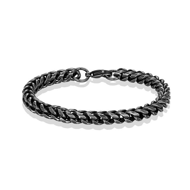 Edelstahl Kette Männer Armband Punk Hand Zubehör Magnetische Verschluss Vintage Armband Männlichen Schmuck Großhandel Weihnachten Geschenke 23cm von Joom DACH