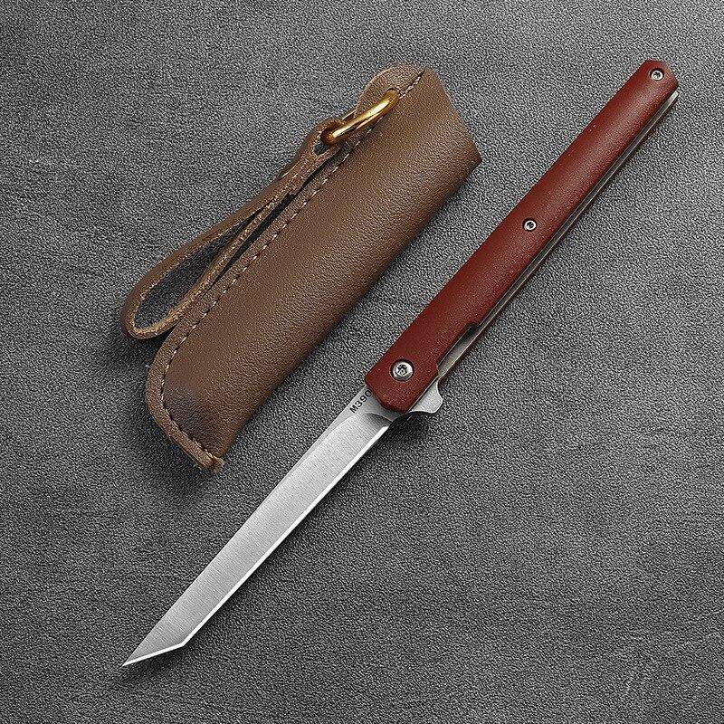 Edelstahl Klapp Obst Schneiden und Schälen Messer Mini Sharp Hohe Härte Klappmesser Outdoor Messer Tragbare with cover rot von Joom DACH