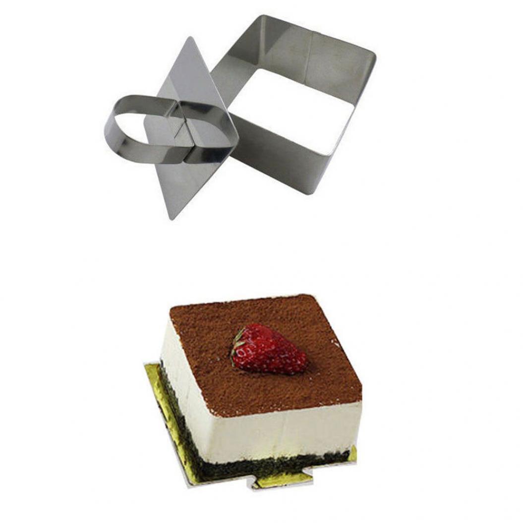 Edelstahl-Kuchenschneider, Backformen, Mini-Fondant-Mousse-Form, Küchen-DIY-Werkzeug von Joom DACH