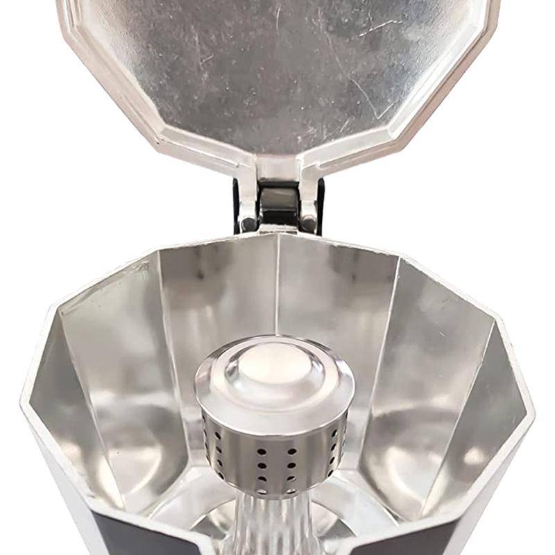 Edelstahl Moka Topf Anti-Spritz Kappe Herd Espresso Kaffee Maker Zubehör Anti-Spritz Ventil Abdeckung onesize von Joom DACH