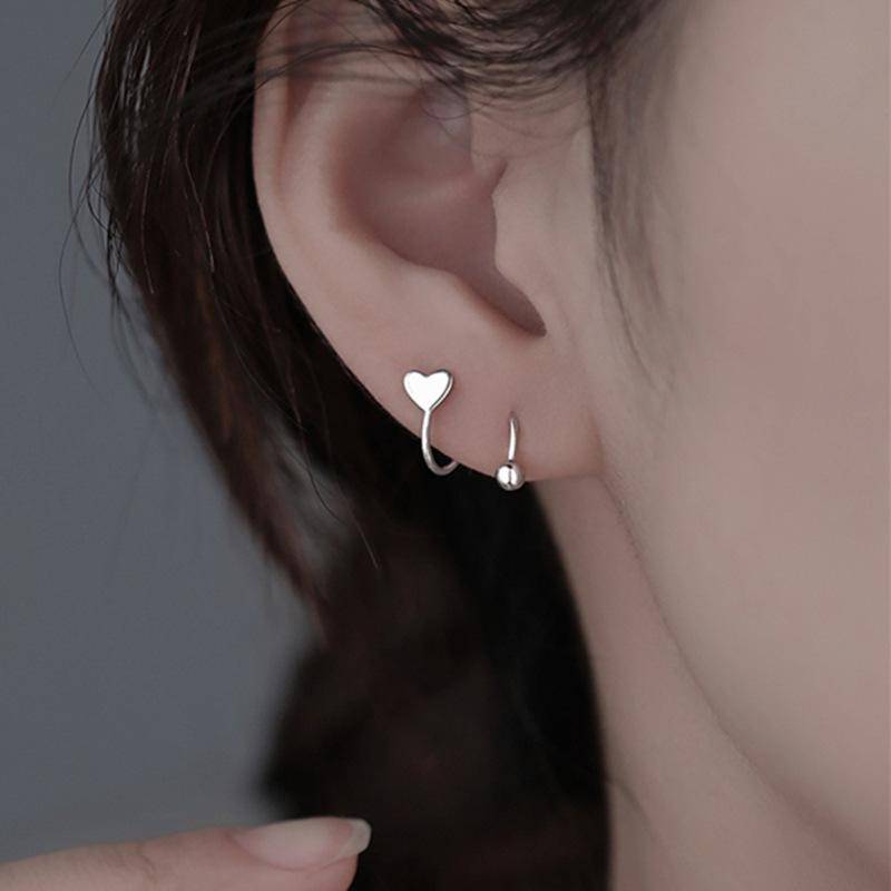 Edelstahl Piercing Schraube Kugel Stern Ohr Knochen Rotierende Linie Welle Mini Ohrstecker Frauen Ausgefallene Ohrringe Einstellbar von Joom DACH