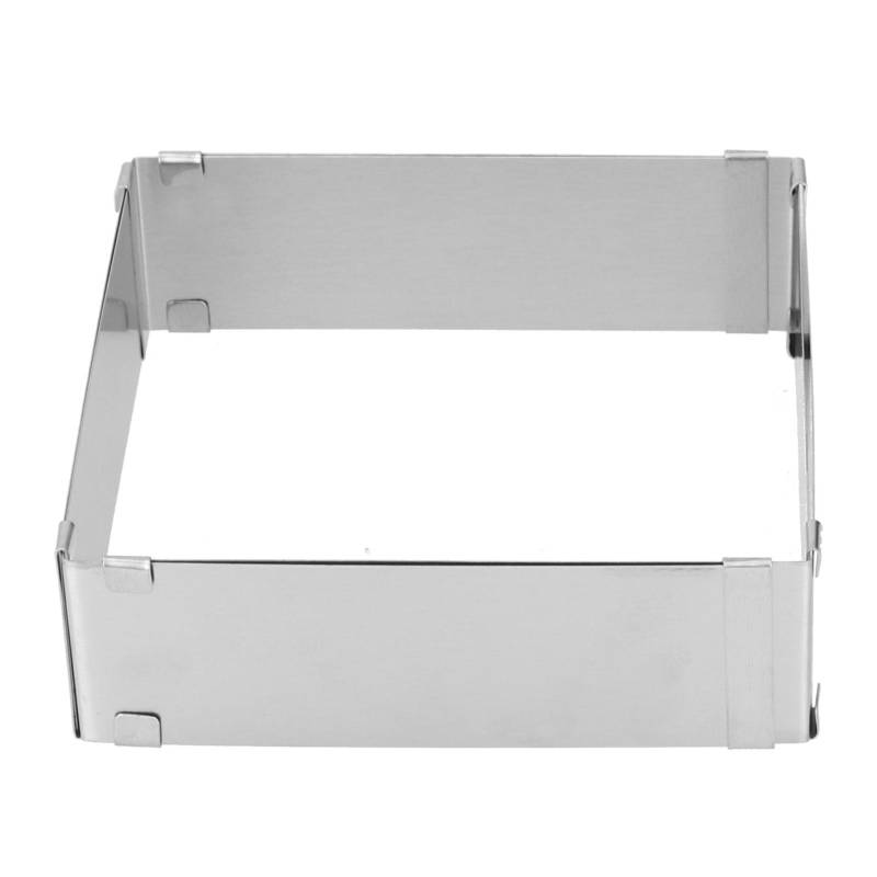 Edelstahl Quadratischer Mousse Ring Ausziehbar Kekse Kuchenform Küche DIY BackwerkzeugeL 16~28cm von Joom DACH