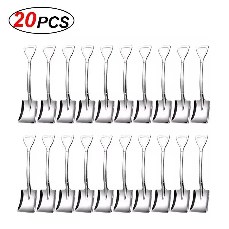 Edelstahl Schaufel Löffel Silber Mini Kaffee Obst Eis Dessert Löffel Teelöffel Kugeln Küche Geschirr Sets Großhandel von Joom DACH