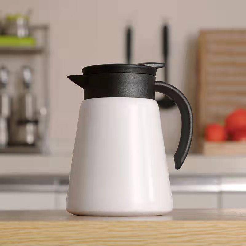 Edelstahl Schräge Mund Wasser Topf Thermos Isolierte Teekanne Licht Griff Vakuum Flasche 650ml 880ml 650mL von Joom DACH