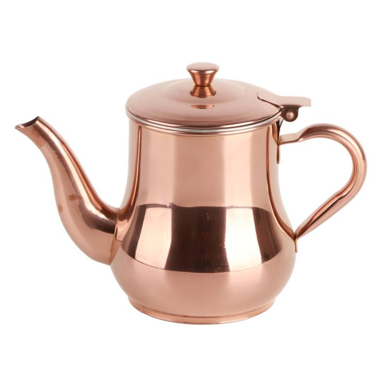Edelstahl Teekanne Roségold 500ML Integrierter Deckel und Anti?Verbrühungsgriffdesign Geeignet von Joom DACH