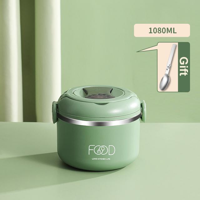 Edelstahl Tragbare Lunchbox Kinder Schule Büro Mehrschichtige Thermo Bento Box Student Große Kapazität Frischhaltedose von Joom DACH