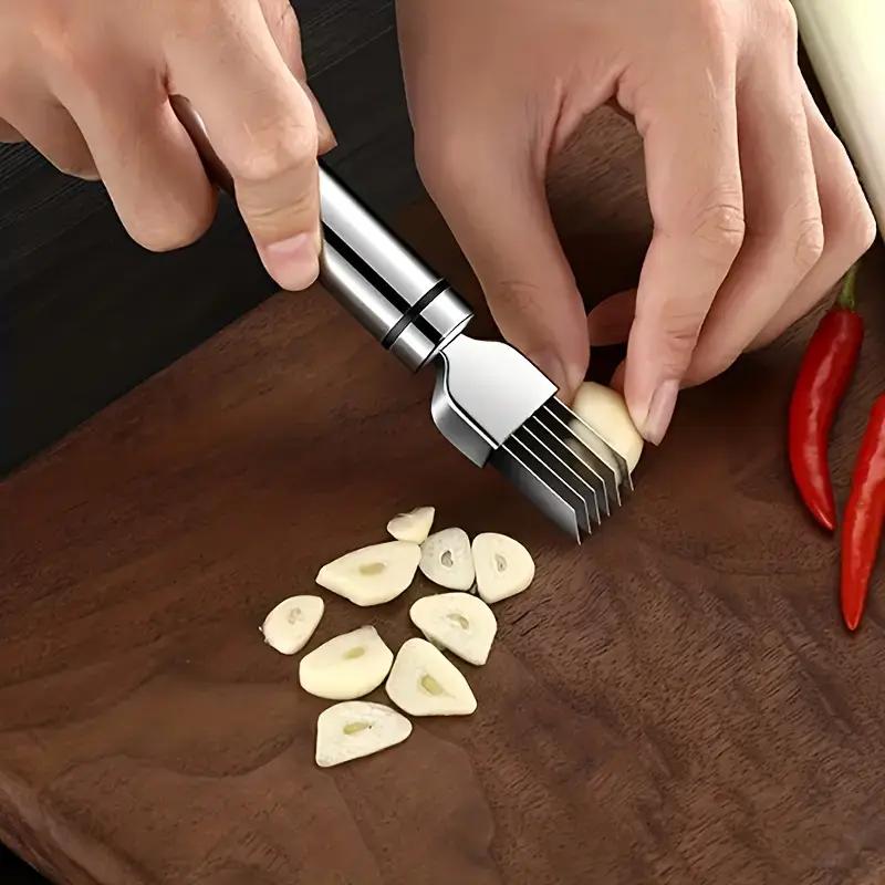 Edelstahl Zwiebel Hobel Cutter Scallion Cutter Messer Multi Gemüse Obst Chopper Shredder Küche Gadget 1PCS von Joom DACH