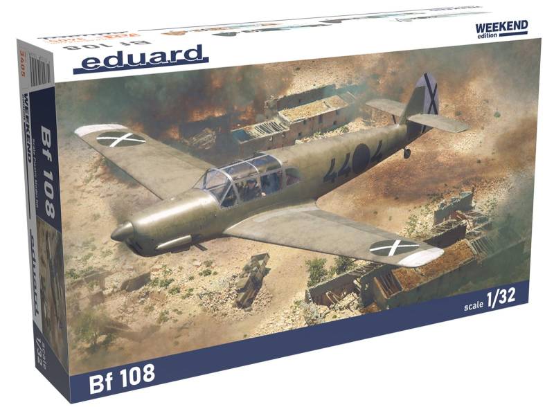 Eduard 1/32 Weekend Edition Bf108 Plastikmodellbausatz EDU3405 (Flugzeug) von Joom DACH