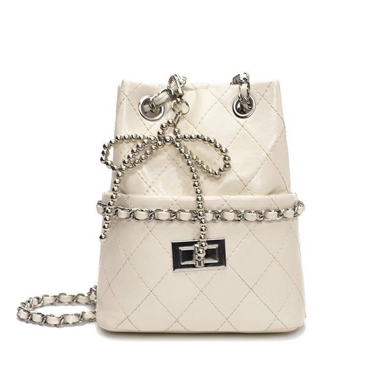 Eimertasche Damen Neue Modische Vielseitige Schulter-Umhängetasche no pendant weiß von Joom DACH