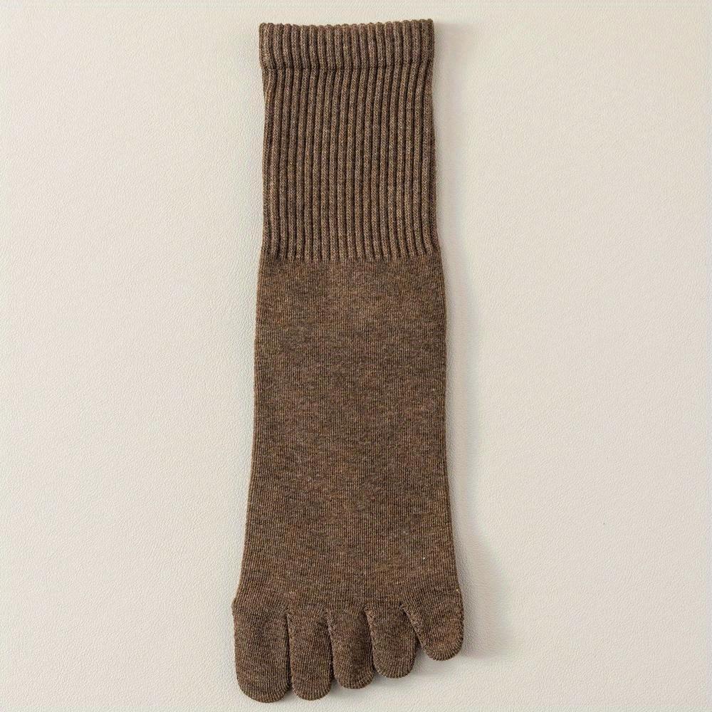 Ein Paar Fünf-Finger-Socken für Damen, hochwertige Zehensocken aus Baumwolle, für Herbst und Frühling, Mittelrohr-Sportsocken mit getrennten Fingern Ein Paar Fünf-Finger-Socken für Damen, hochwertige Zehensocken aus Baumwolle, für Herbst und Frühling, Mittelrohr-Sportsocken mit getrennten Fingern von Joom DACH