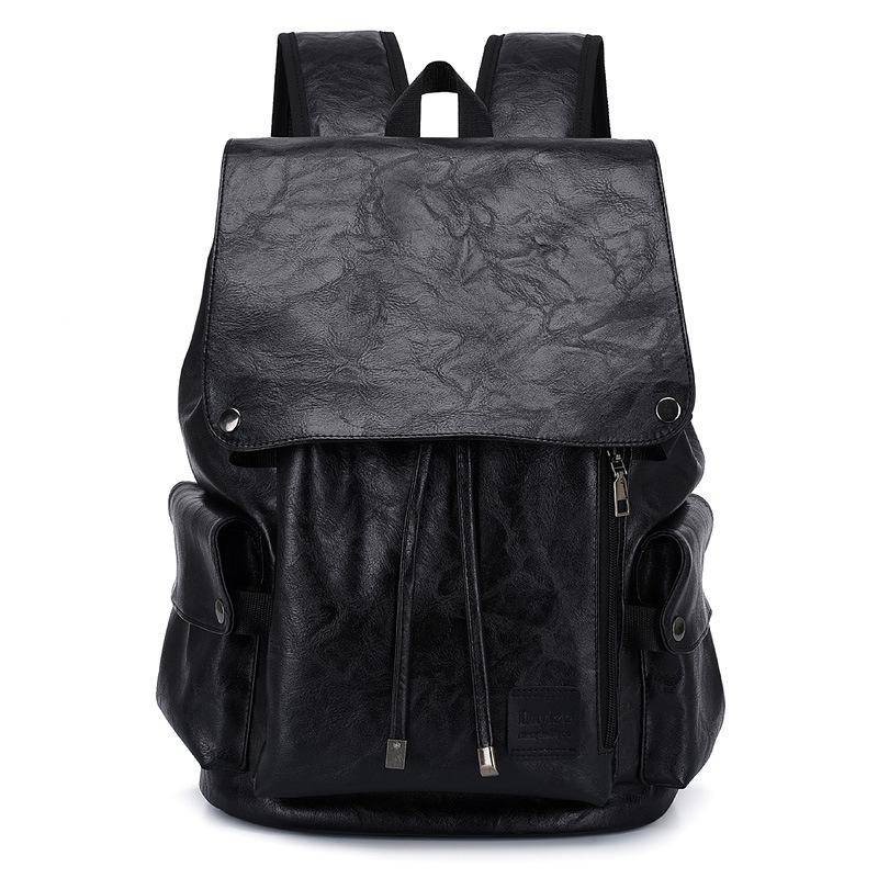Eine Herren High-End PU Leichte Business Casual Urbane Einfache Pendeltasche, Eine Doppelschulter-Computertasche und Ein Lässiger Rucksack 47cm * 31cm * 18cm schwarz von Joom DACH