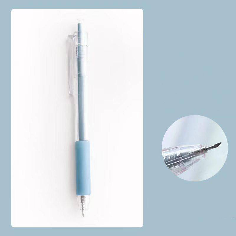 Einfache Kunst Utility Messer Mädchen Scrapbooking DIY Werkzeuge Handwerk Stil Album Tagebuch Student der Manuelle Papier Schneiden Carving Liefert baby blau von Joom DACH