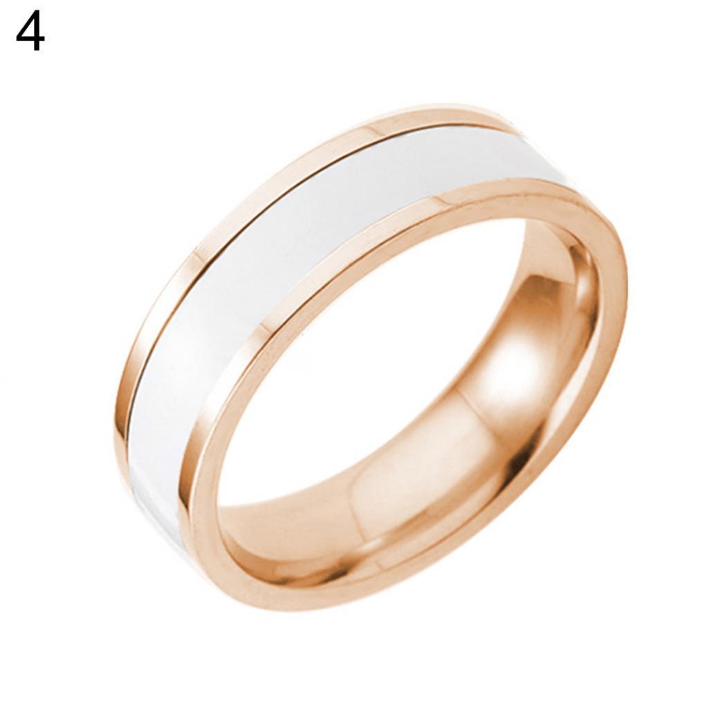 Einfache Männer Titan Stahl Business Hochzeit Verlobung Finger Ring Band Schmuck 7 von Joom DACH