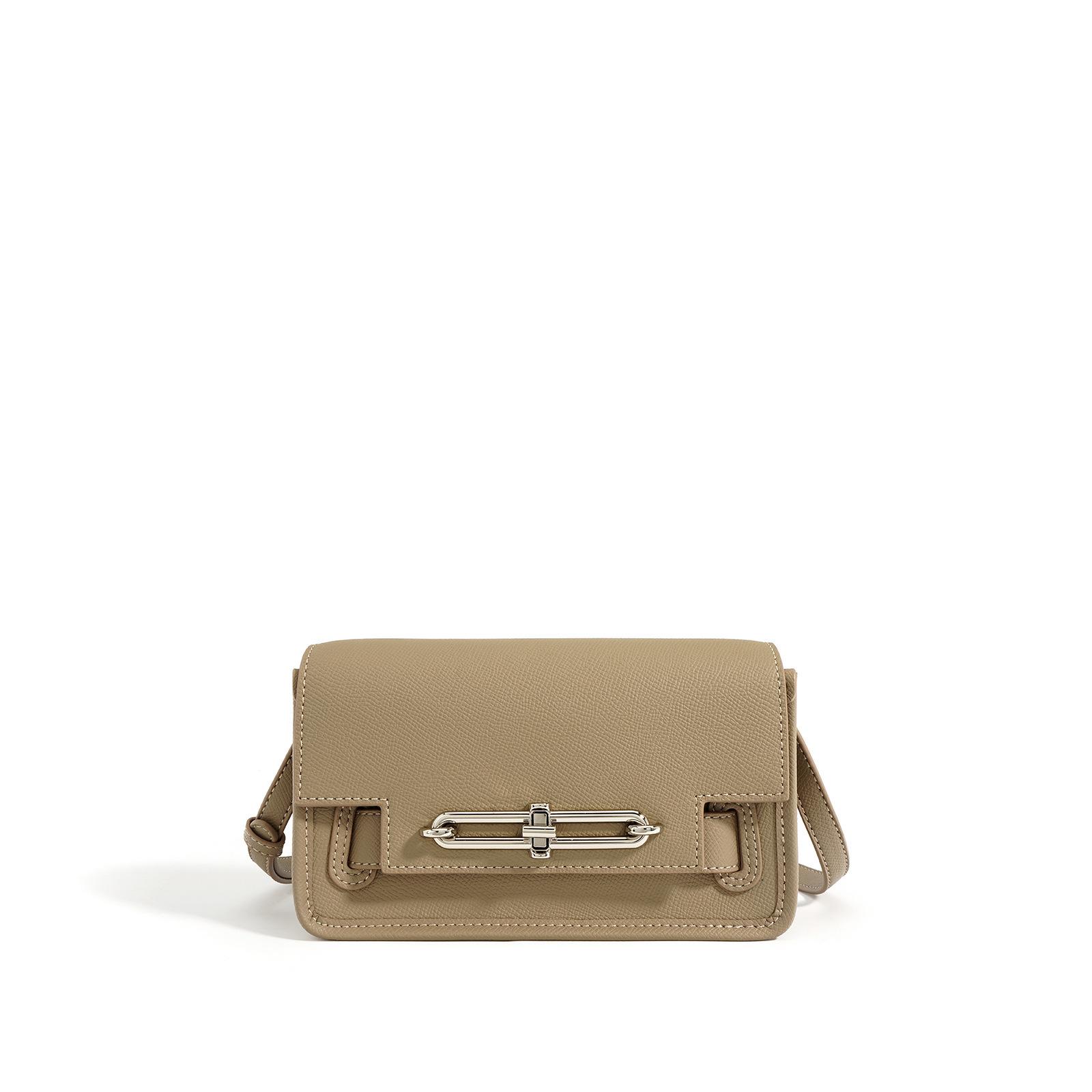 Einfache Rindsleder Freizeit Pendler Vielseitige Umhängetasche Leder Messenger Bag Kleine Quadratische Tasche von Joom DACH