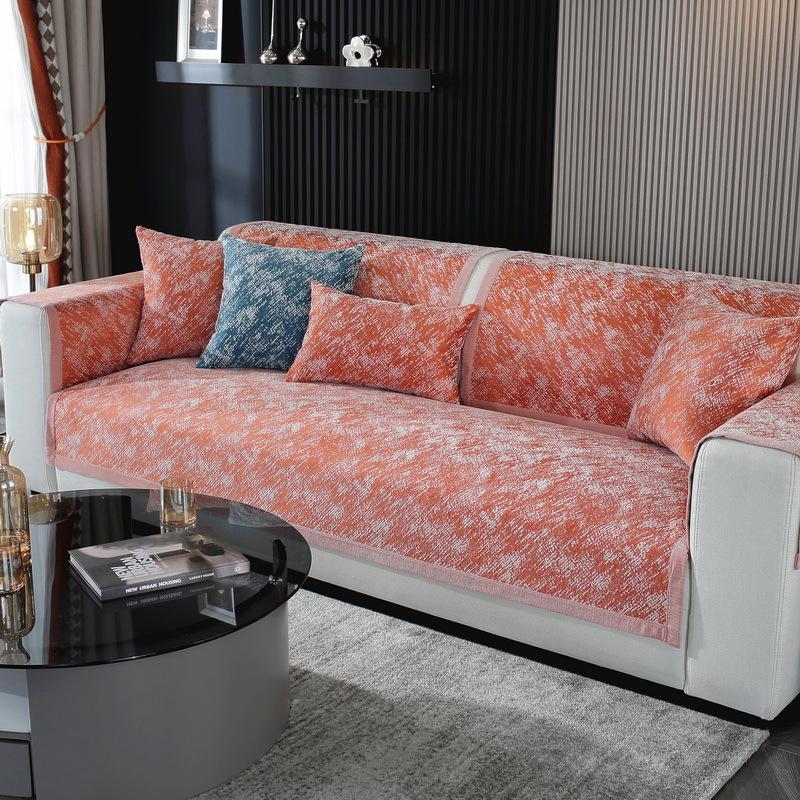 Einfache Sofabezug Vier Jahreszeiten Universal rutschfeste Wohnzimmer Sofabezug Chenille Jacquard Kissen Rückenlehne Handtuchbezug Tuch 70x70cm 1pcs von Joom DACH