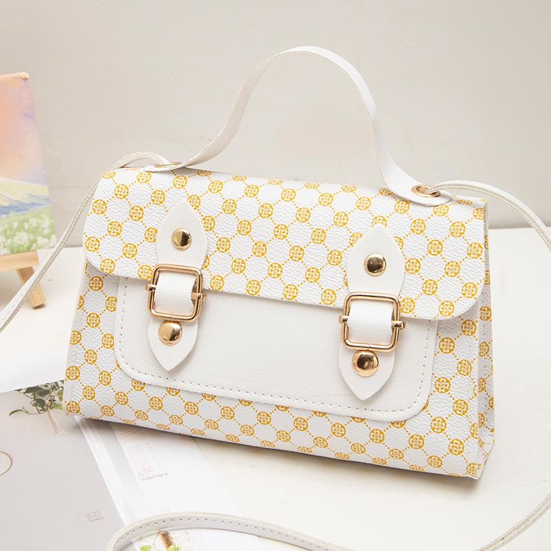 Einfache kleine Damentasche personalisierte Handtasche lässig Druck Messenger Bag Damen weiß von Joom DACH